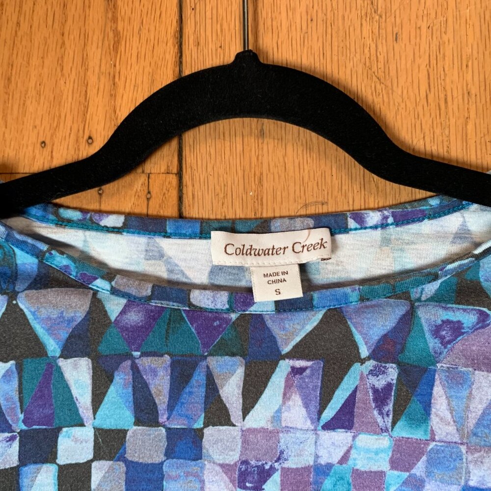 Coldwater Creek tunic style long sleeve T shirt S